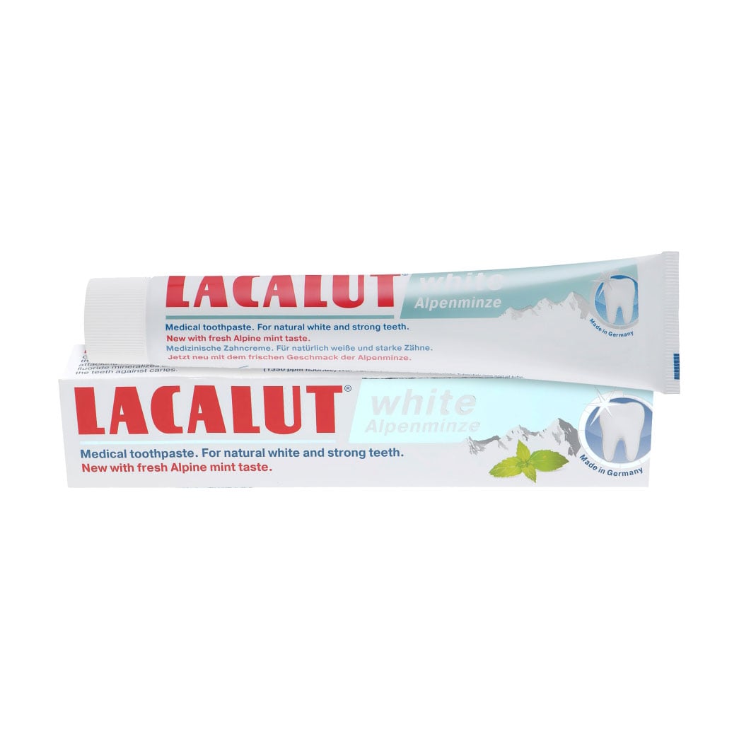 Зубна паста Lacalut White Alpenminze, 75 мл